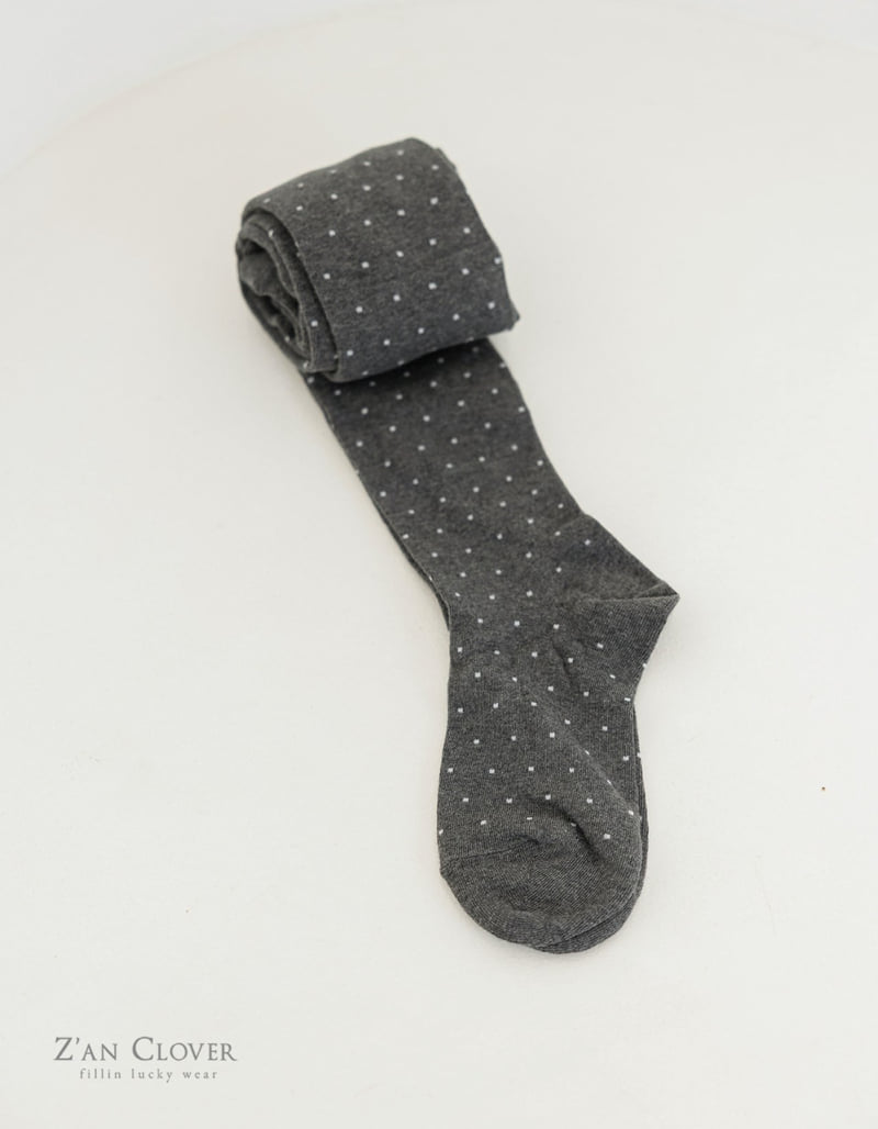 Zan Clover - Korean Children Fashion - #minifashionista - Dot Cotton Tights - 8