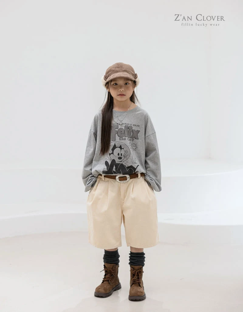 Zan Clover - Korean Children Fashion - #minifashionista - Oversized Felix Tee - 5