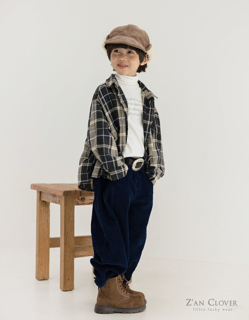 Zan Clover - Korean Children Fashion - #prettylittlegirls - Modern Check Overshirt - 10