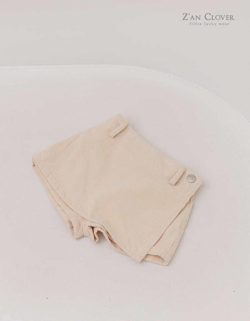 Zan Clover - Korean Children Fashion - #prettylittlegirls - Corduroy Wrap Pants - 7