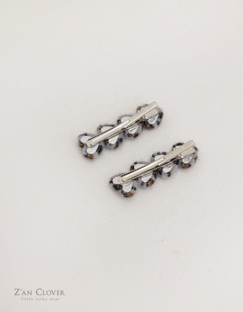 Zan Clover - Korean Children Fashion - #prettylittlegirls - Calf Hair Leopard Hair Clip - 7