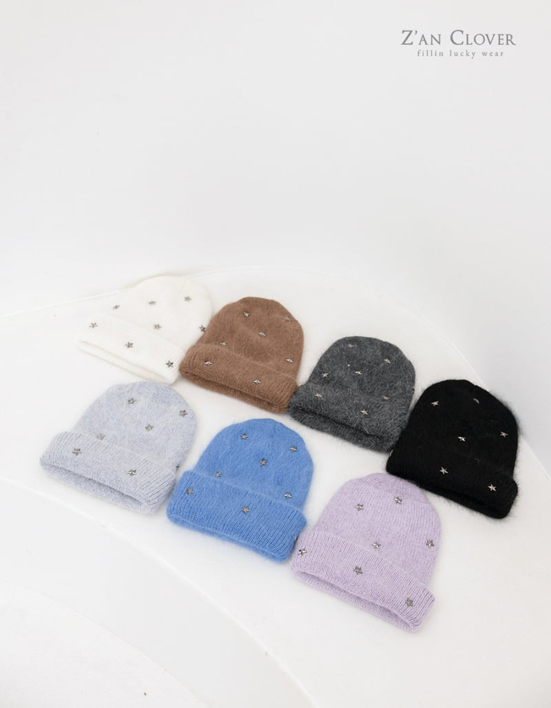 Zan Clover - Korean Children Fashion - #prettylittlegirls - Angora Star Beanie - 4