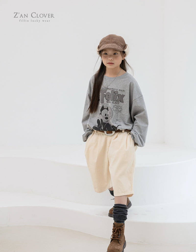 Zan Clover - Korean Children Fashion - #todddlerfashion - Creamy Corduroy Bermuda Pants - 4