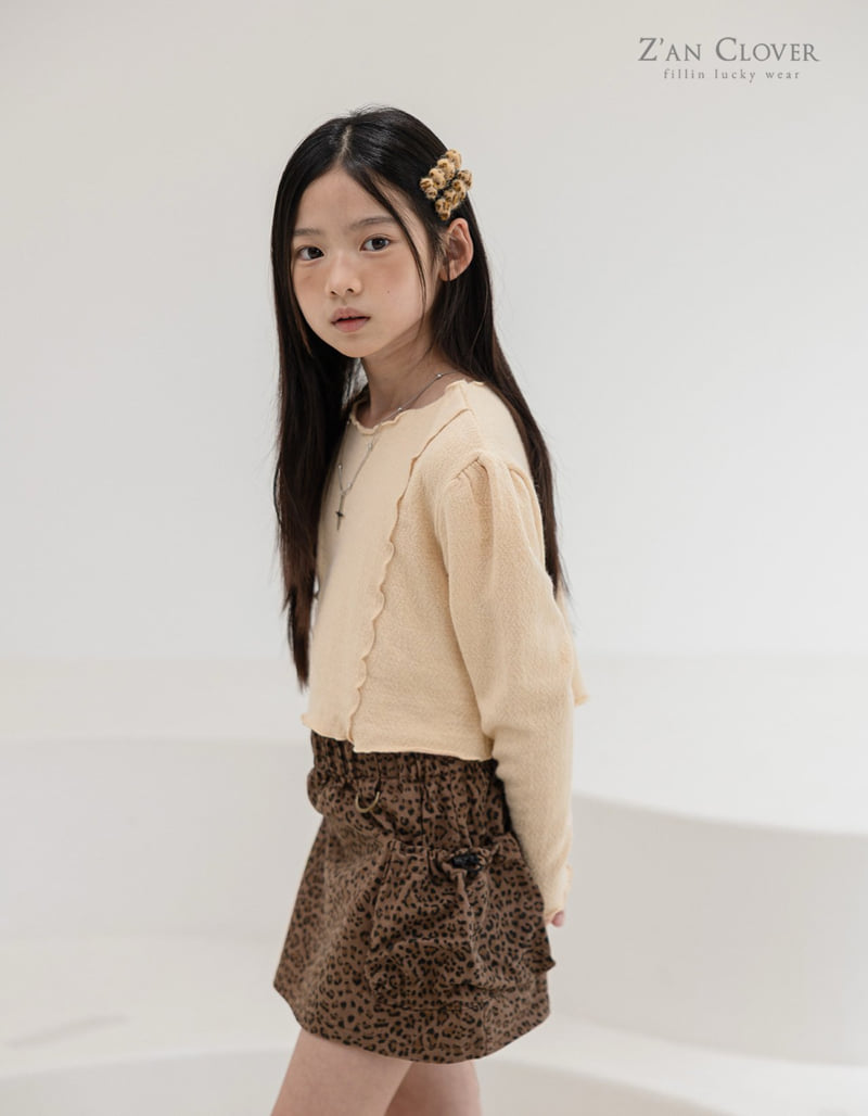 Zan Clover - Korean Children Fashion - #todddlerfashion - Frill Crop Knit - 4