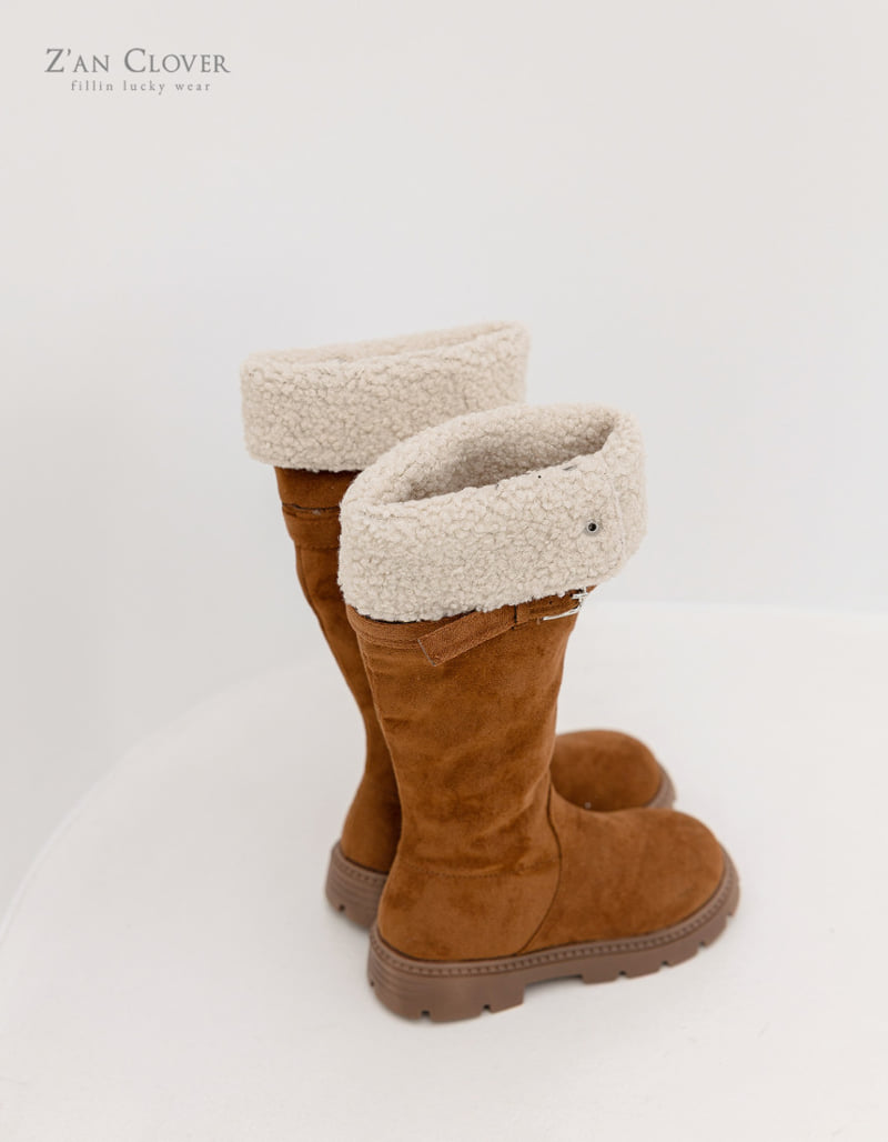 Zan Clover - Korean Women Fashion - #momslook - Suede Mid-High Long Boots - 11