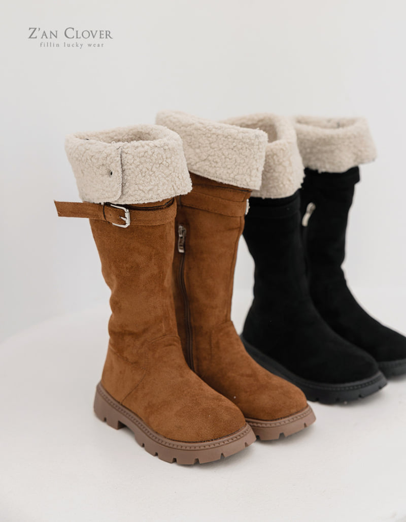 Zan Clover - Korean Women Fashion - #pursuepretty - Suede Mid-High Long Boots - 3