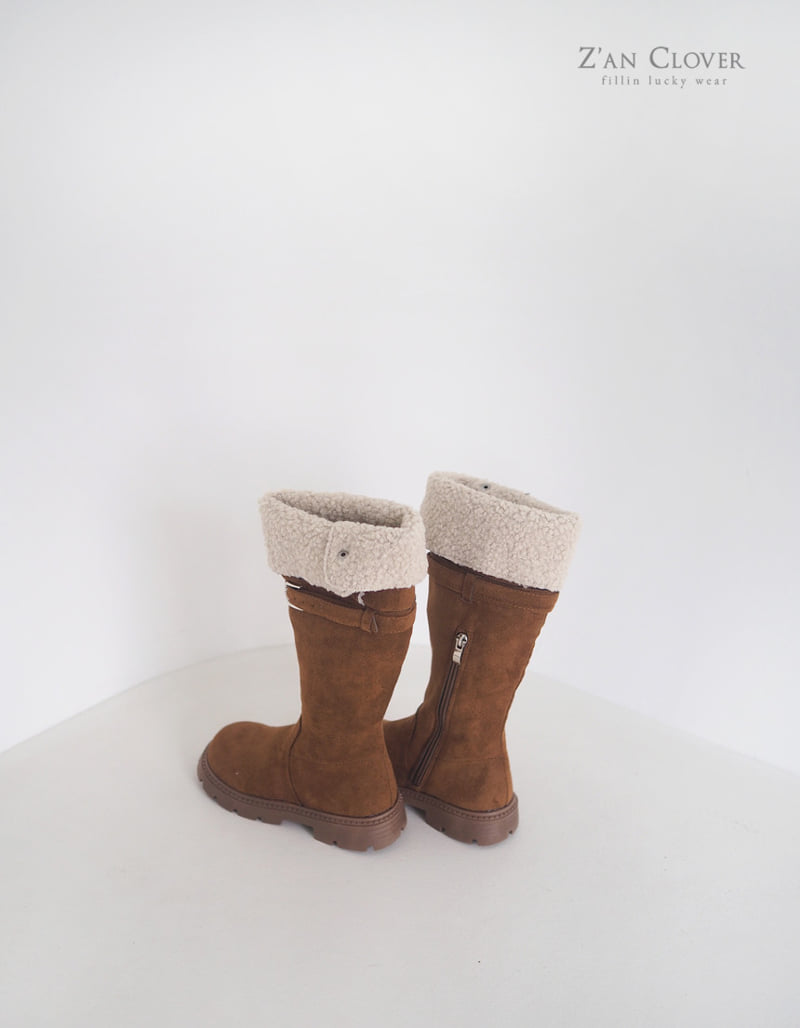 Zan Clover - Korean Women Fashion - #vintageinspired - Suede Mid-High Long Boots