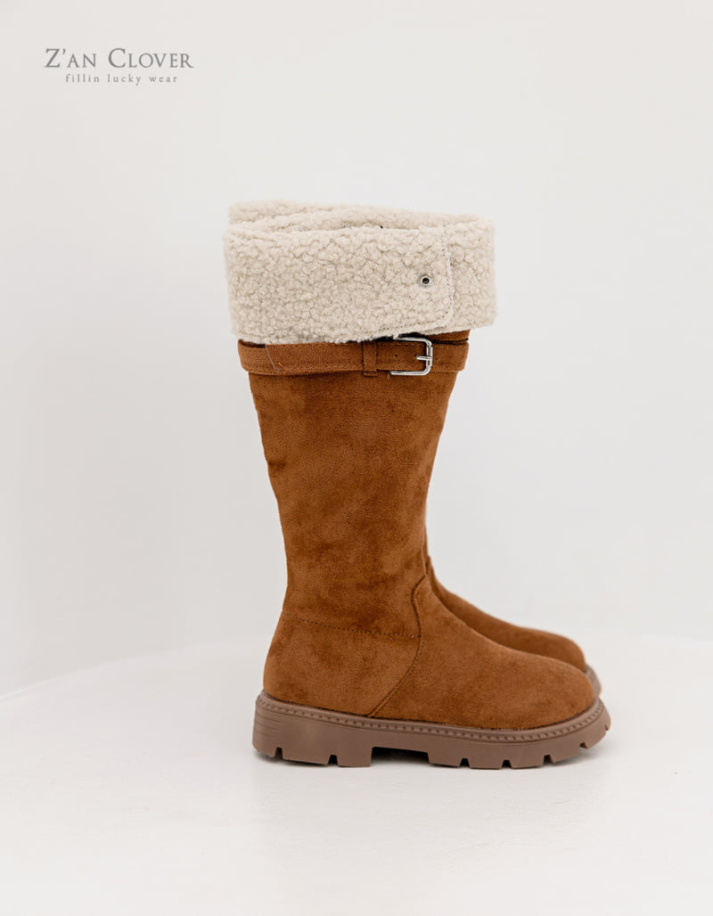 Zan Clover - Korean Women Fashion - #womensfashion - Suede Mid-High Long Boots - 10