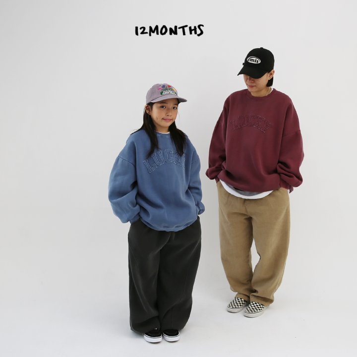 12 Month - Korean Children Fashion - #discoveringself - Lucky Pigment Sweatshirt (Junior) - 6