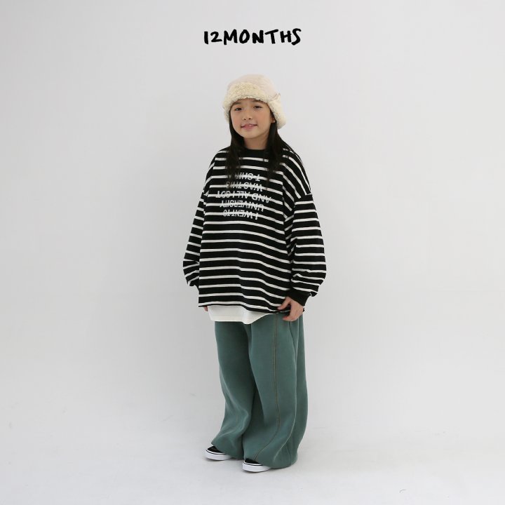 12 Month - Korean Children Fashion - #kidsshorts - Uni Stripe Tee (Junior) - 9