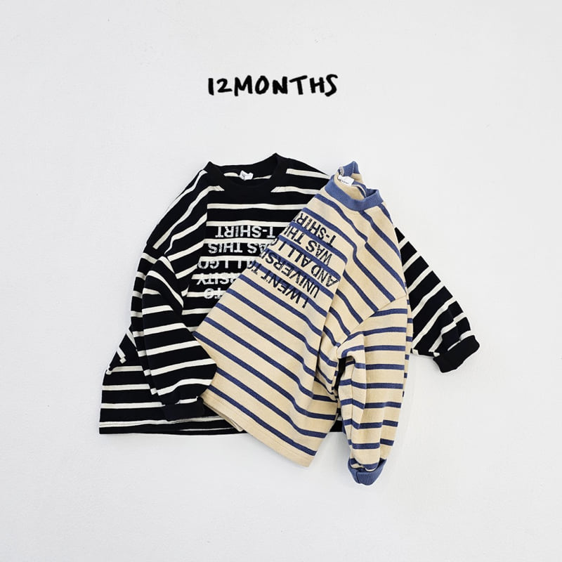 12 Month - Korean Children Fashion - #magicofchildhood - Uni Stripe Tee