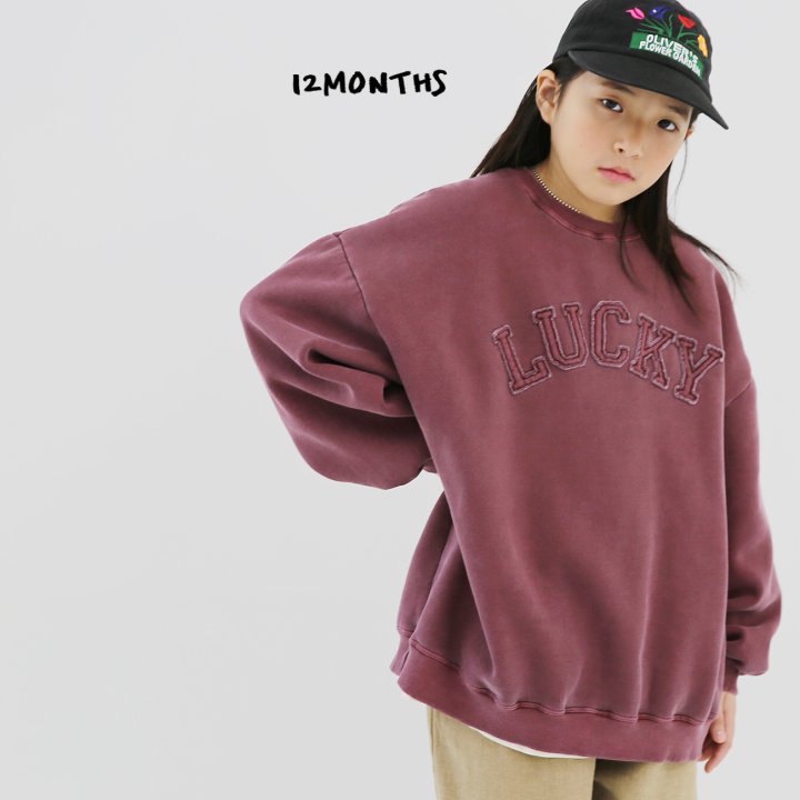 12 Month - Korean Children Fashion - #stylishchildhood - Lucky Pigment Sweatshirt - 3