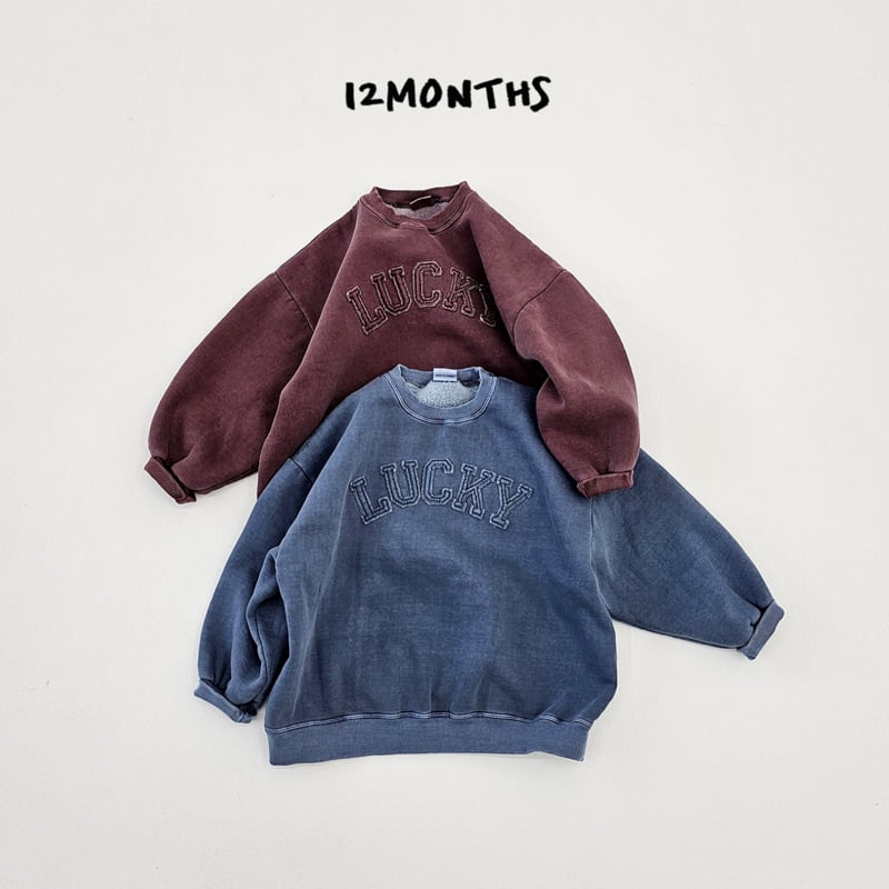 12 Month - Korean Children Fashion - #todddlerfashion - Lucky Pigment Sweatshirt