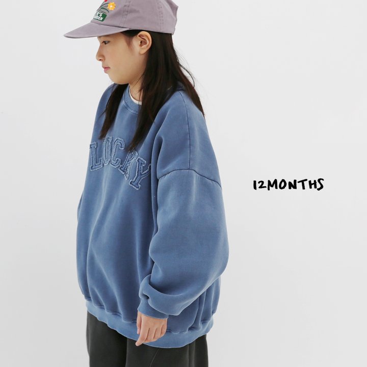12 Month - Korean Women Fashion - #womensfashion - Lucky Pigment Sweatshirt (Adult) - 7
