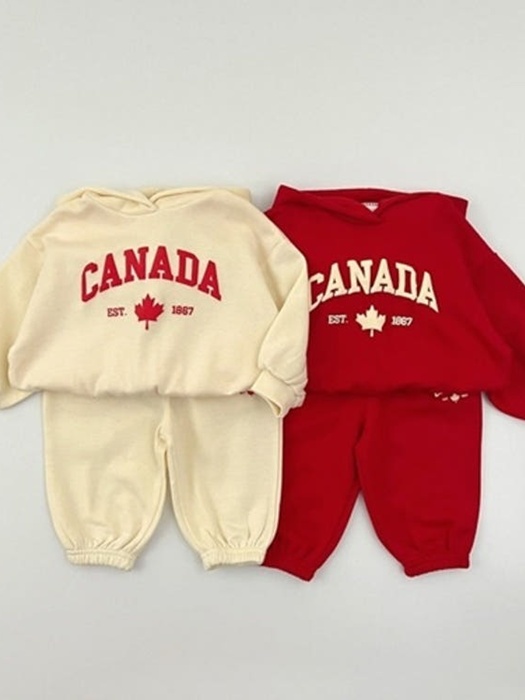 Canada Winter Hoodie Brushed Set Canada Winter Hoodie Brushed Set