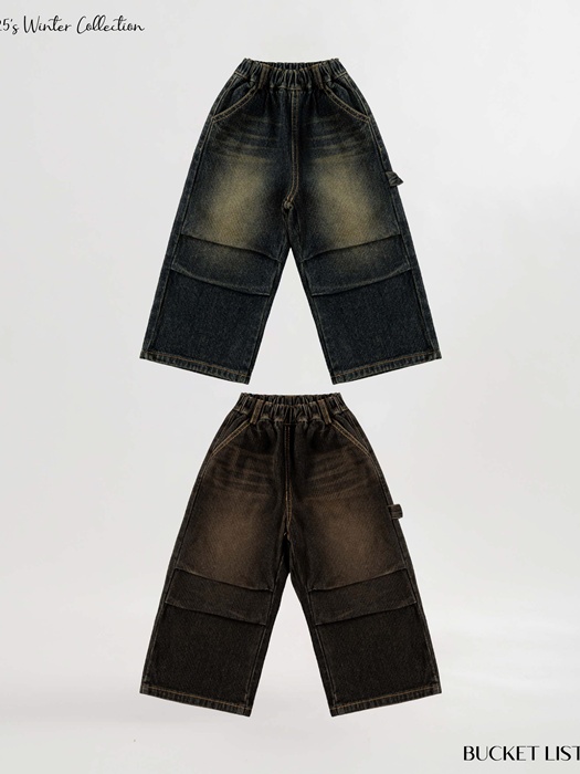 Corduroy Balloon Denim Pants