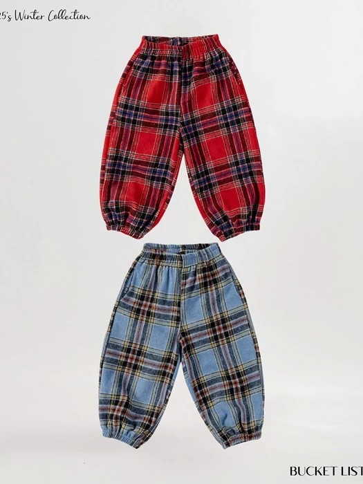 Fleece Check Jogger Pants Fleece Check Jogger Pants