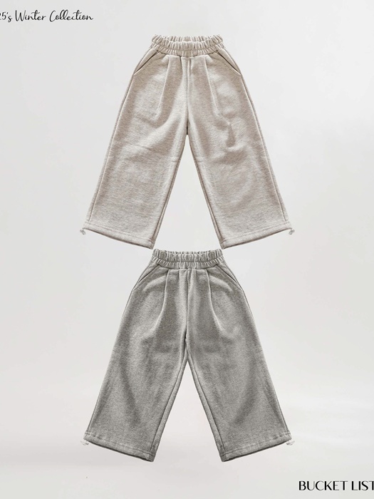 Fleece Wide Sweat Pants