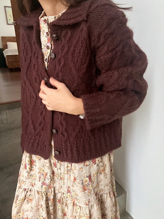 A Cable Cardigan A Cable Cardigan