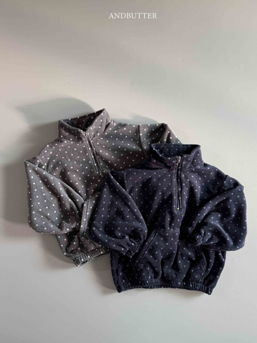 Dot Half Zip-Up
