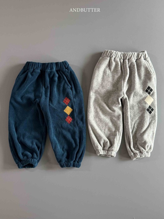 Warm Argyle Terry Jogger Pants Warm Argyle Terry Jogger Pants