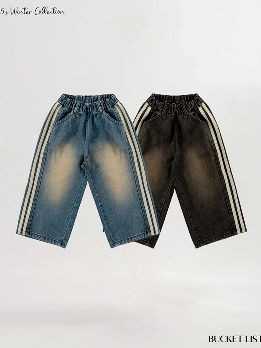 Track Fleece Denim Pants Track Fleece Denim Pants