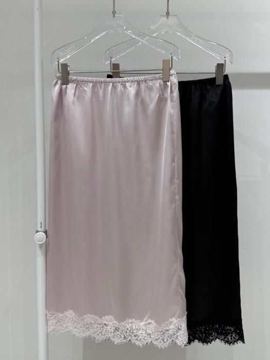 Cord Satin Skirt