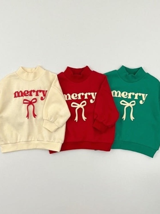 Merry Half Turtleneck Brushed Sweatshirt Merry Half Turtleneck Brushed Sweatshirt