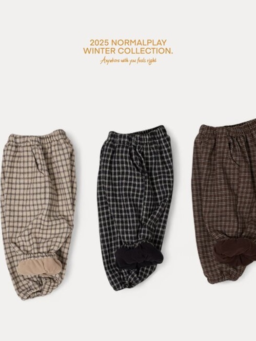 Choco Check Pants Choco Check Pants