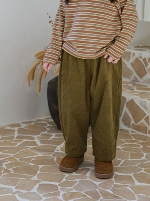 Brushed Button Corduroy Pants Brushed Button Corduroy Pants