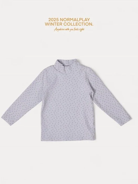 Small Flower Turtleneck Tee