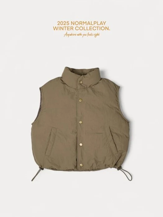 Latte Duck Down Vest (Junior) Latte Duck Down Vest (Junior)