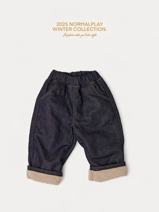 Chacha Fleece Denim Pants Chacha Fleece Denim Pants