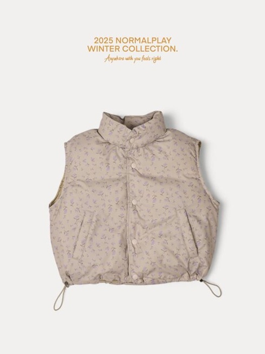 Mong Flower Duck Down Vest (Kids)