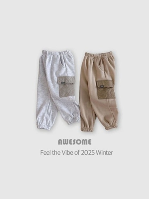 Cushion Pocket Fleece Jogger Pants