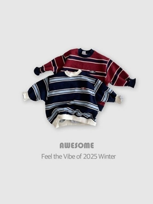 Winter With Stripe Sweatshirt