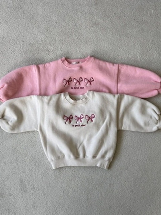 Ribbon Embroidered Sweatshirt Ribbon Embroidered Sweatshirt