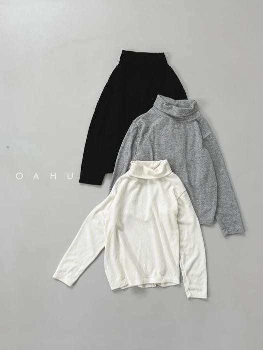 Wool Basic Turtleneck Tee