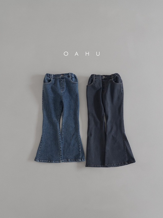 Triangle Bootcut Denim Pants