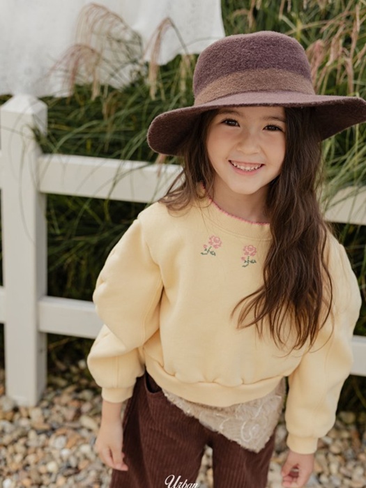 Flower Picot Sweatshirt