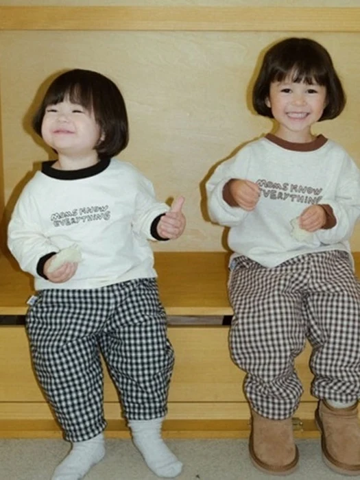 Bebe Check Pants