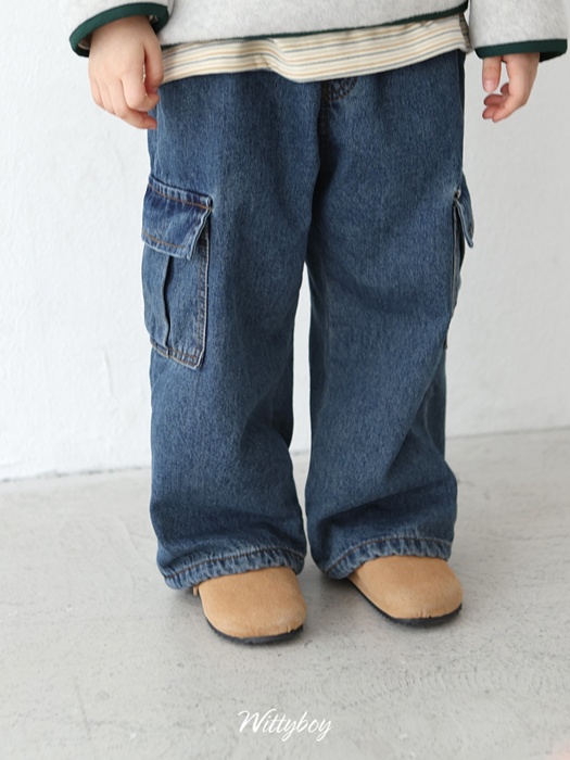 Natural Cargo Bonding Denim Pants Natural Cargo Bonding Denim Pants