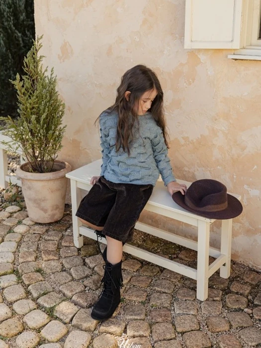 Velvet Denim Bermuda Pants Velvet Denim Bermuda Pants