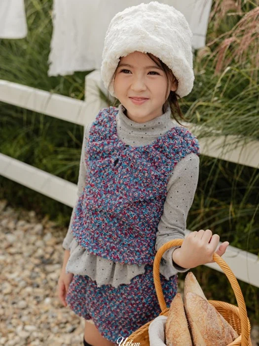 Popcorn Knit Vest Popcorn Knit Vest