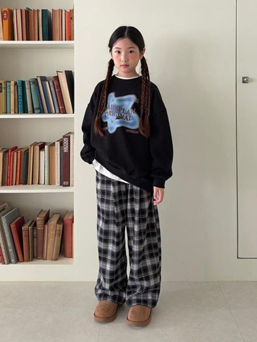 Lonlon Check Fleece Pants