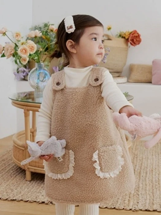 Fleece Suspender One-piece