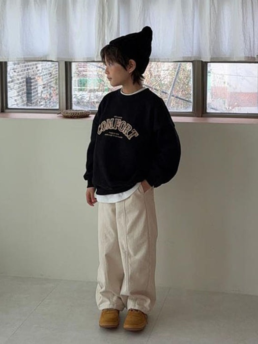 Peach Fleece Cotton Pants