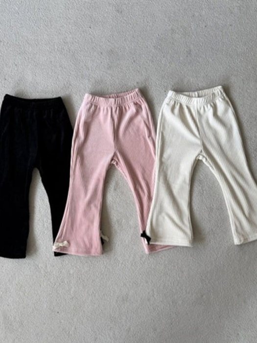 Ribbon Velour Bootcut Pants Ribbon Velour Bootcut Pants