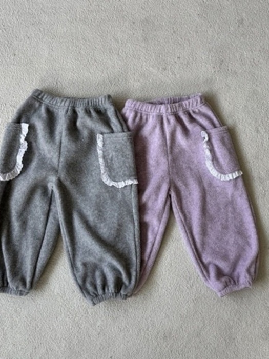 Lace Pocket Jogger Pants
