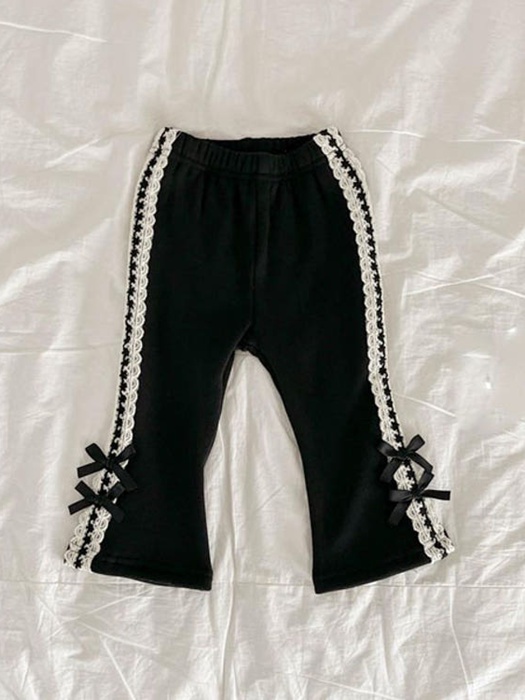 Brushed Tape Ribbon Bootcut Pants